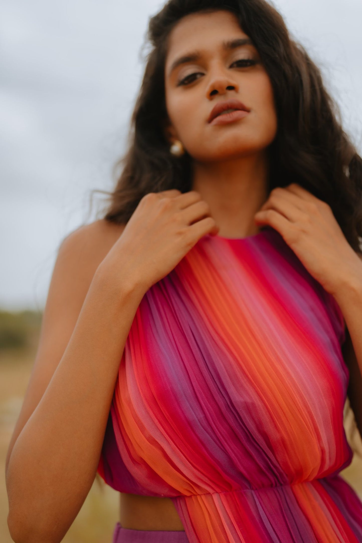 Nambia Assymetrical Top with skirt