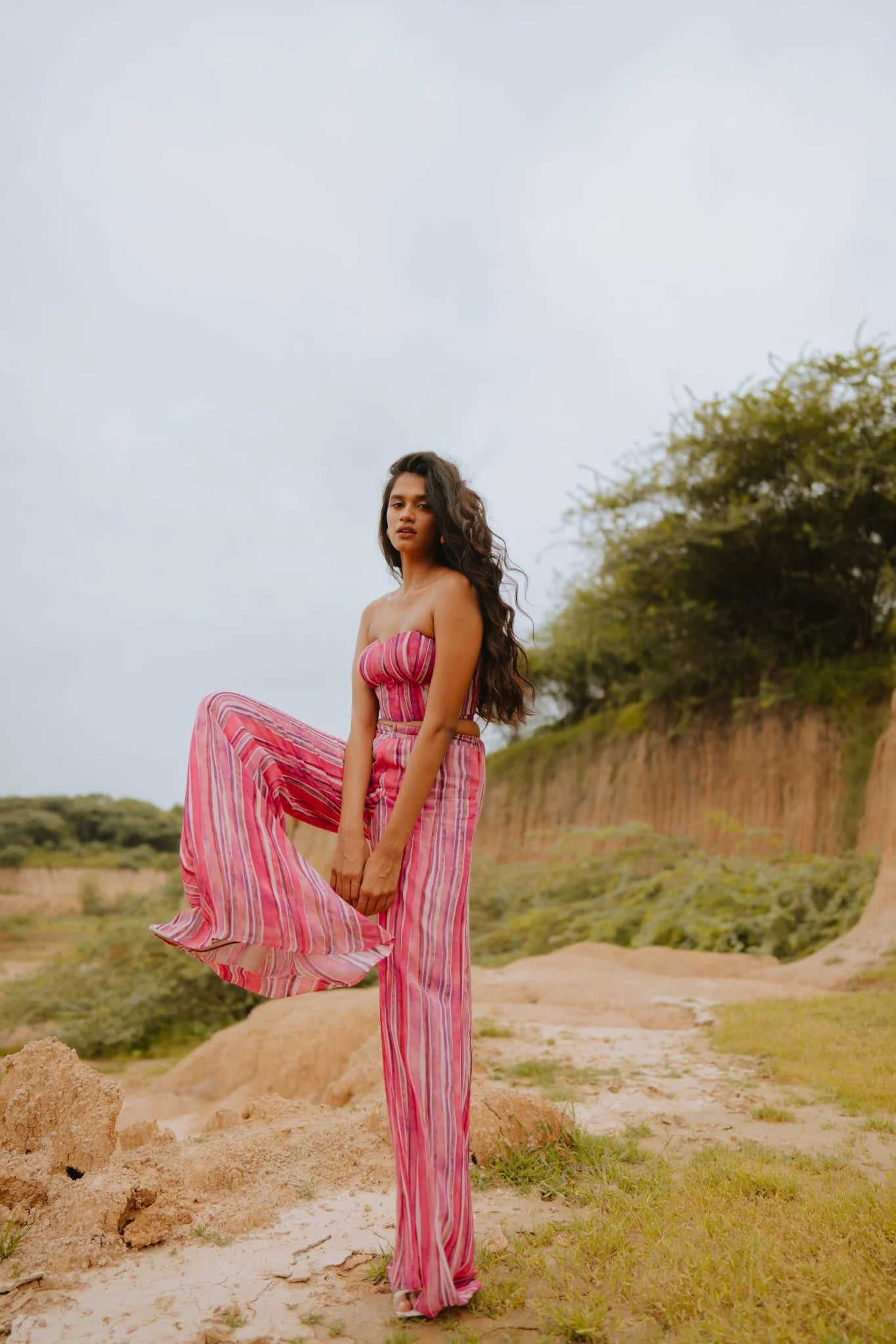 Aruba Printed Co-ord Set with Corset