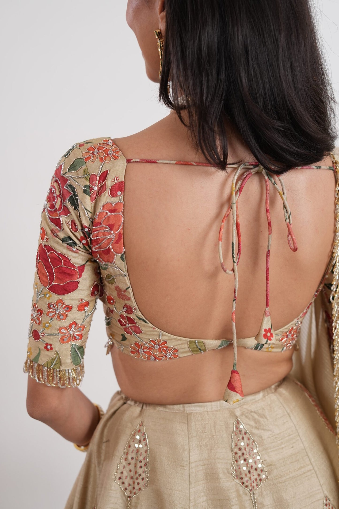 Chandni Ivory Embroidered Lehenga Set