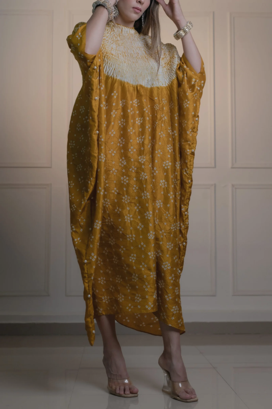 Shibori Printed Kaftan
