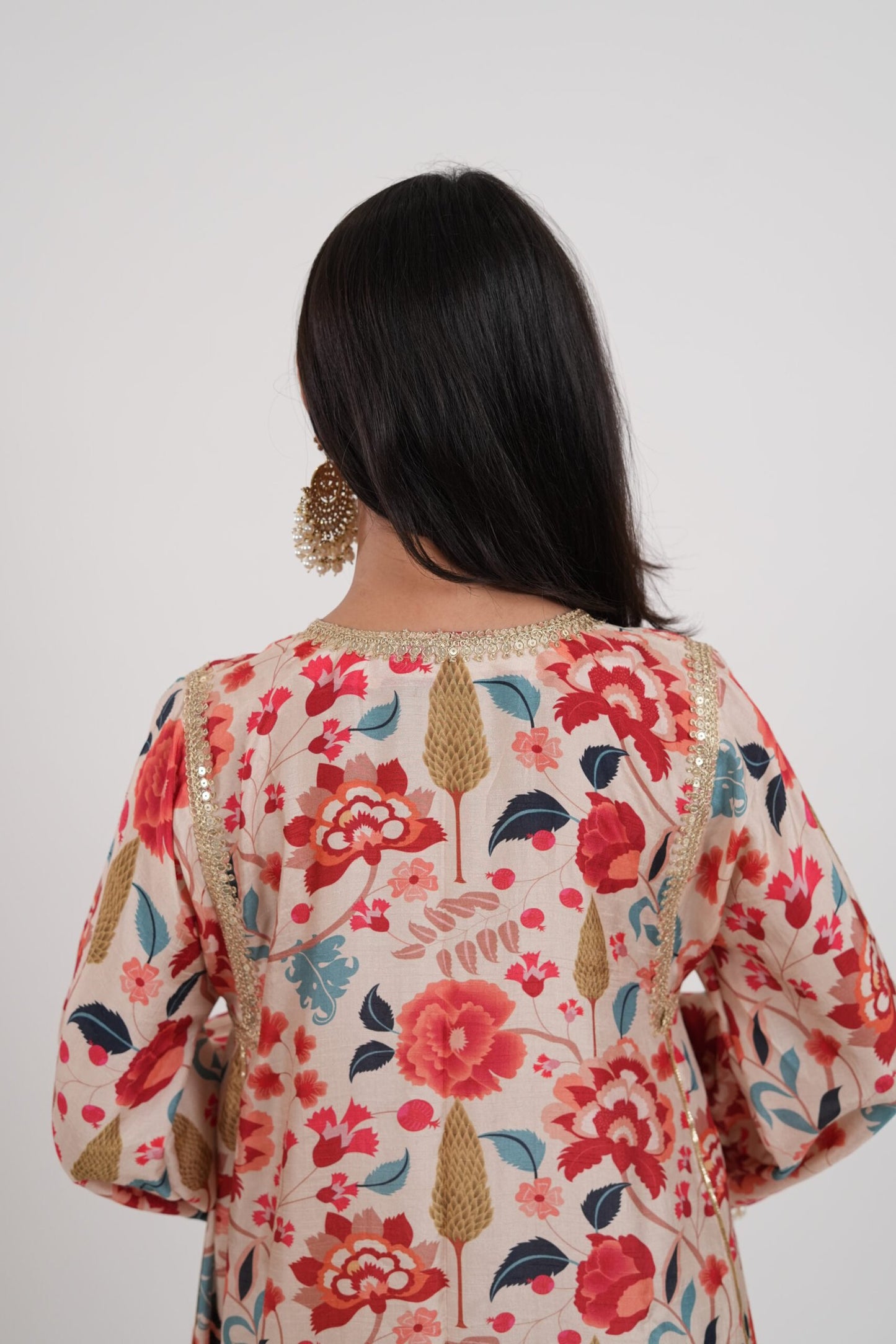 Swetah Ivory printed Kurta Set