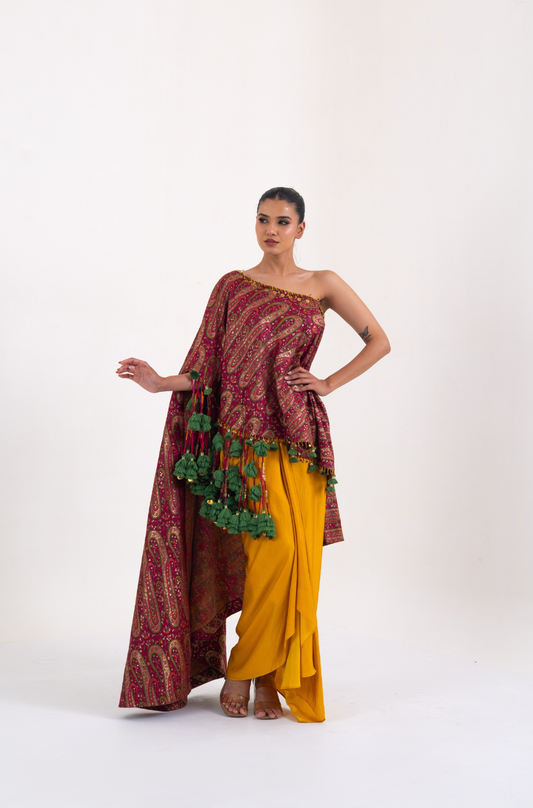 Rani KingKhaab Banarasi Fusion Set