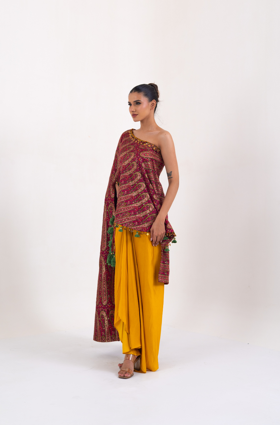 Rani KingKhaab Banarasi Fusion Set