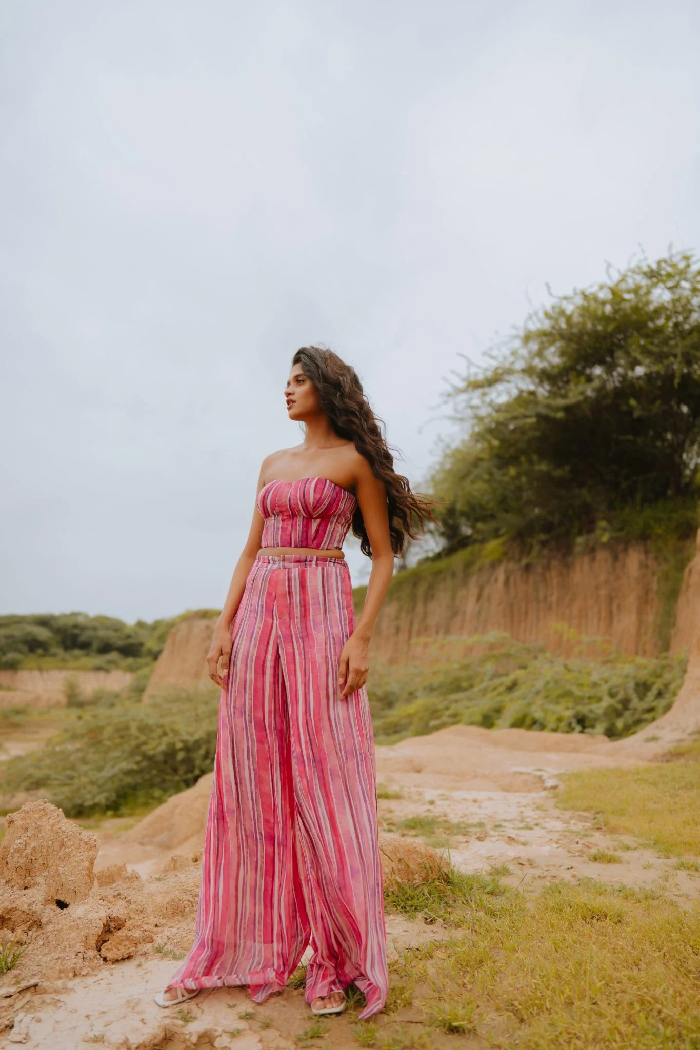 Aruba Printed Co-ord Set with Corset