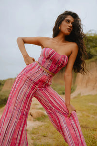 Aruba Printed Co-ord Set with Corset