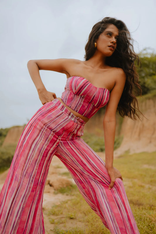 Aruba Printed Co-ord Set with Corset