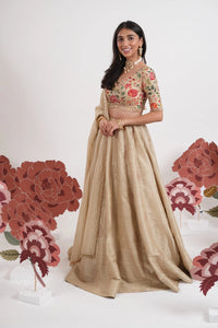 Chandni Ivory Embroidered Lehenga Set