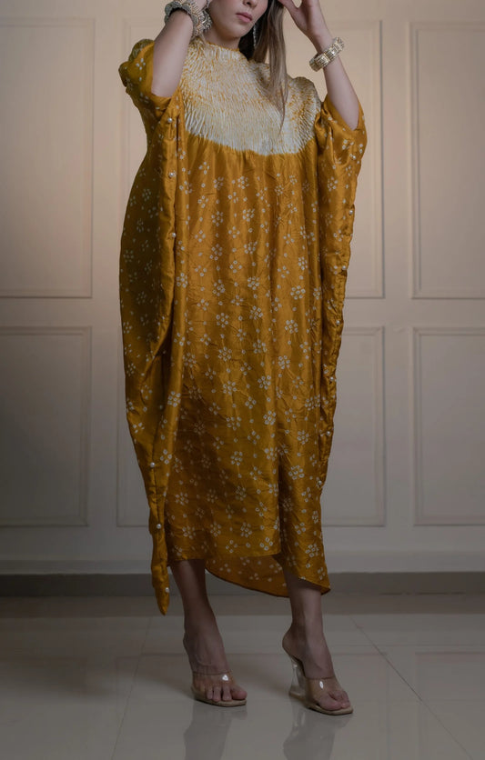 Shibori Printed Kaftan