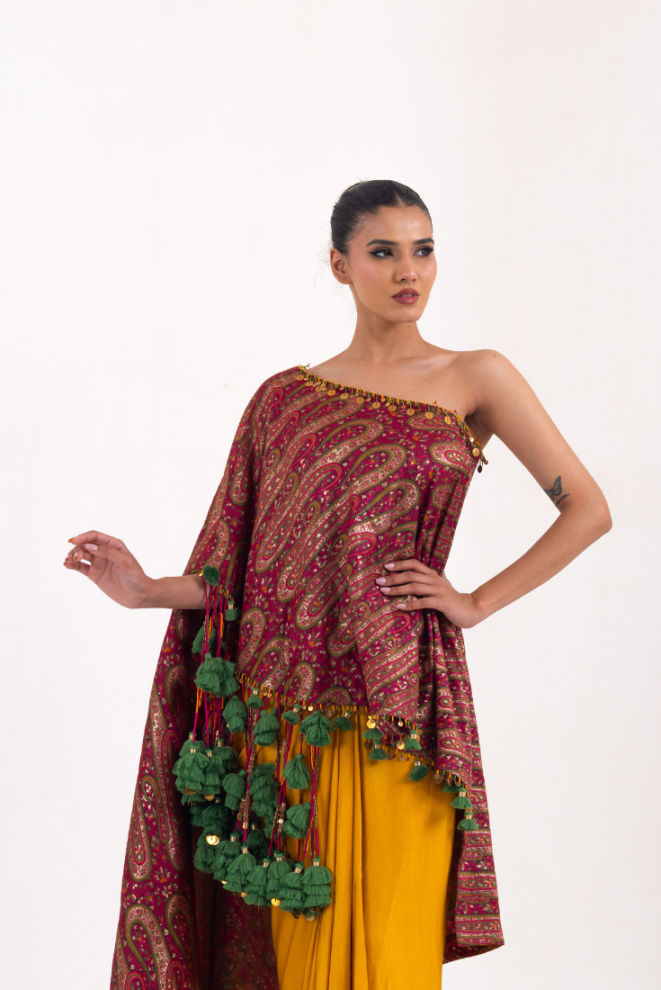 Rani KingKhaab Banarasi Fusion Set