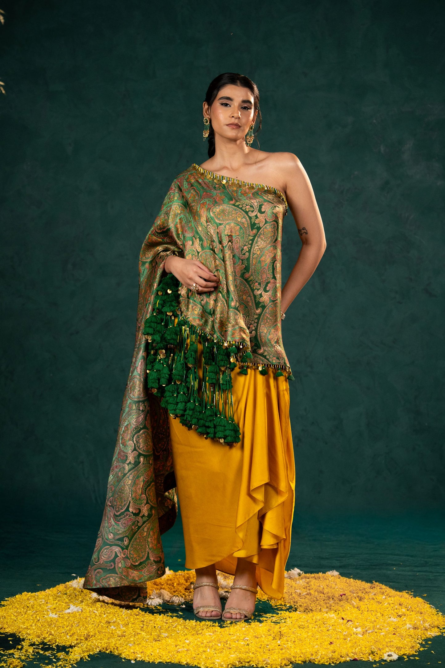 Rani KingKhaab Banarasi Fusion Set